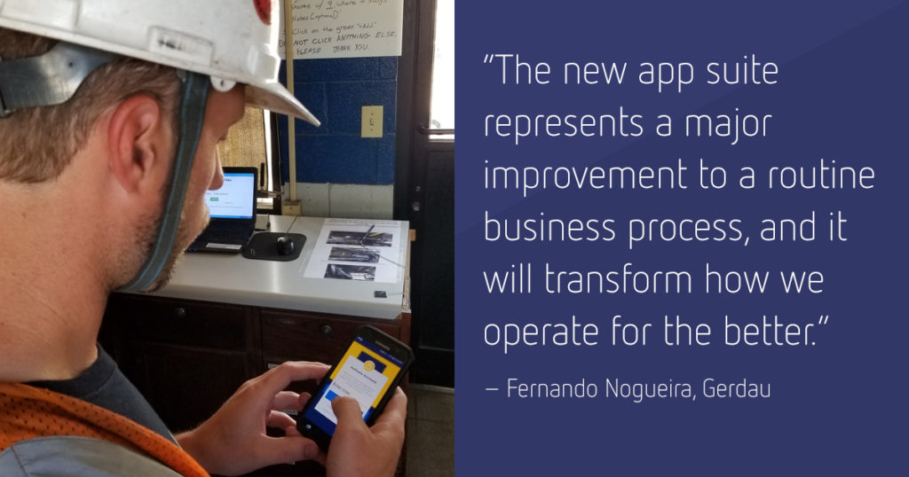 The new app suite represents a major improvement to a routine business process, and it will transform how we operate for the better.